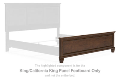 Danabrin Brown King/California King Panel Footboard