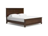 Danabrin Brown California King Panel Bed, Dresser And Mirror