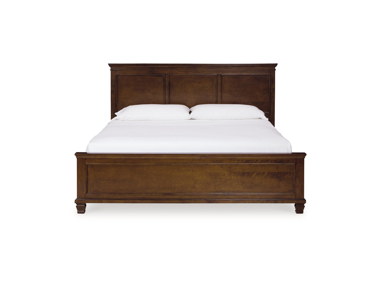 Danabrin Brown King Panel Bed