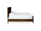Danabrin Brown King Panel Bed