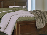 Danabrin Brown California King Panel Bed, Dresser And Mirror