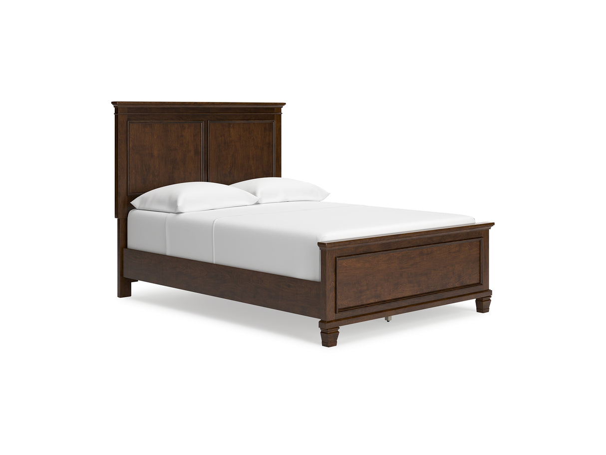 Danabrin Brown Full Panel Bed, Dresser And Mirror