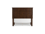 Danabrin Brown Full Panel Bed, Dresser And Mirror