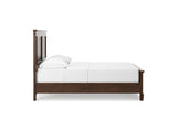 Danabrin Brown Full Panel Bed, Dresser And Mirror