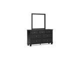 Lanolee Black Full Panel Bed, Dresser And Mirror