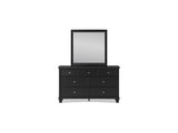 Lanolee Black Full Panel Bed, Dresser And Mirror