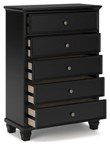 Lanolee Black Chest Of Drawers