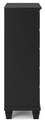 Lanolee Black Chest Of Drawers