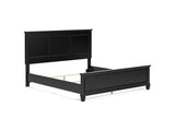 Lanolee Black King Panel Bed