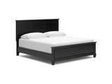 Lanolee Black King Panel Bed