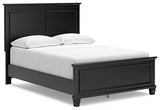 Lanolee Black Full Panel Bed