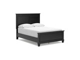 Lanolee Black Full Panel Bed, Dresser And Mirror