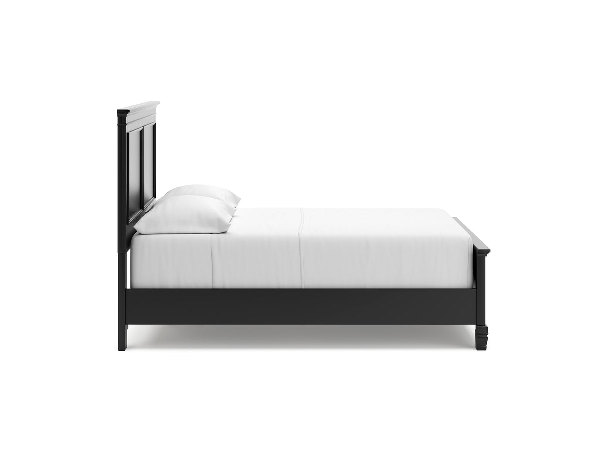 Lanolee Black Full Panel Bed, Dresser And Mirror