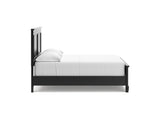 Lanolee Black Full Panel Bed, Dresser And Mirror