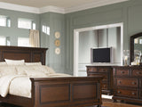 Porter Rustic Brown Queen Panel Bed, Dresser And Mirror