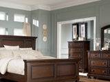 Porter Rustic Brown California King Panel Bed, Dresser And Mirror