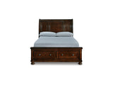 Porter Rustic Brown Queen Storage Bed, Dresser, Mirror And 2 Nightstands
