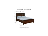 Porter Rustic Brown Queen Storage Bed, Dresser, Mirror And 2 Nightstands