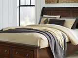 Porter Rustic Brown Queen Storage Bed, Dresser, Mirror And 2 Nightstands