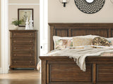 Flynnter Medium Brown Queen Panel Bed