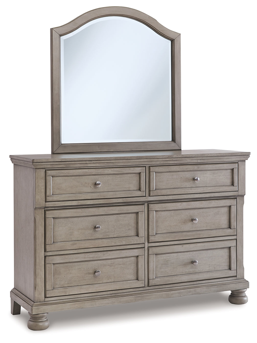 Lettner Light Gray Dresser And Mirror