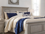 Lettner Light Gray King Panel Bed