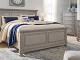 Lettner Light Gray California King Panel Bed