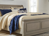 Lettner Light Gray California King Sleigh Bed