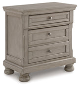 Lettner Light Gray Nightstand
