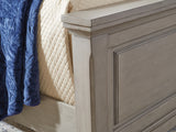 Lettner Light Gray King Panel Bed