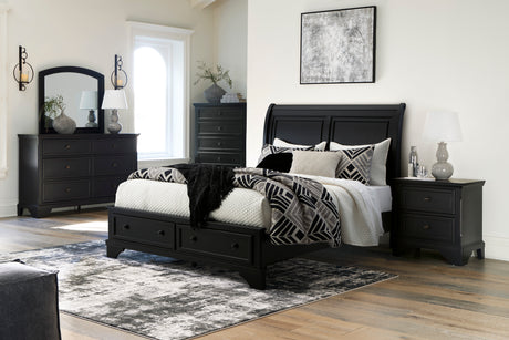 Chylanta Black Bedroom Set