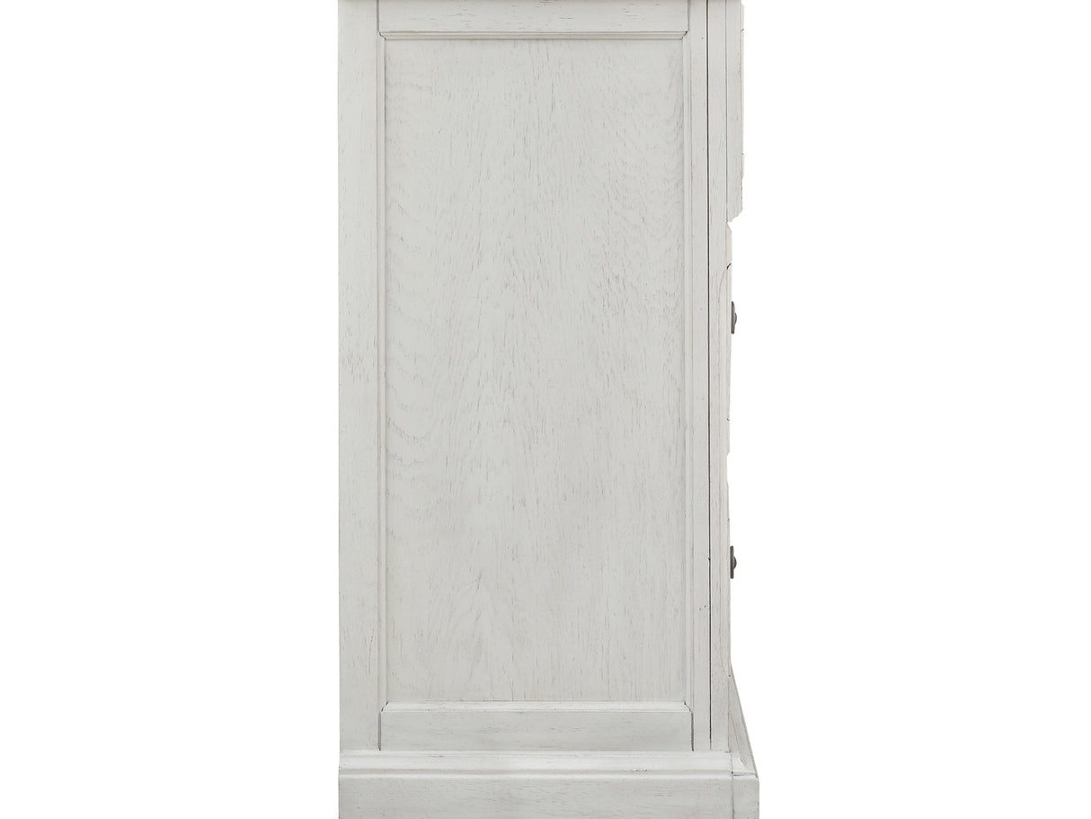 Robbinsdale Antique White Queen Panel Bed, Dresser, Chest And 2 Nightstands