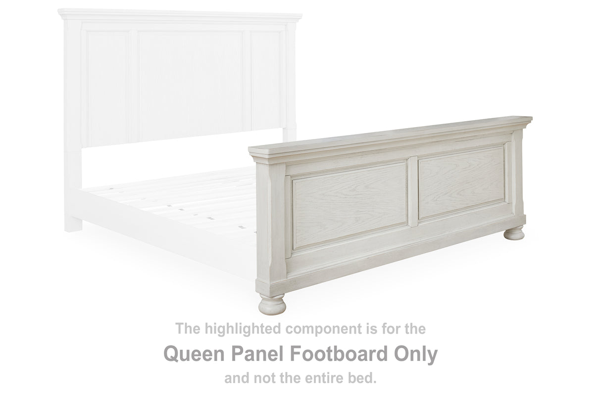 Robbinsdale Antique White Queen Panel Footboard