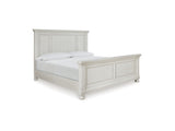 Robbinsdale Antique White Queen Panel Bed