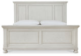 Robbinsdale Antique White California King Panel Bed