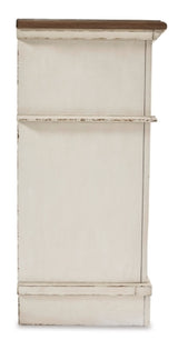 Realyn Chipped White Dresser And Mirror