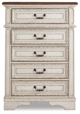 Realyn Chipped White Chest Of Drawers