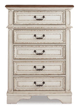 Realyn Chipped White Chest Of Drawers