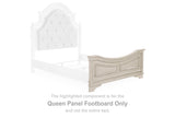 Realyn Chipped White Queen Panel Footboard