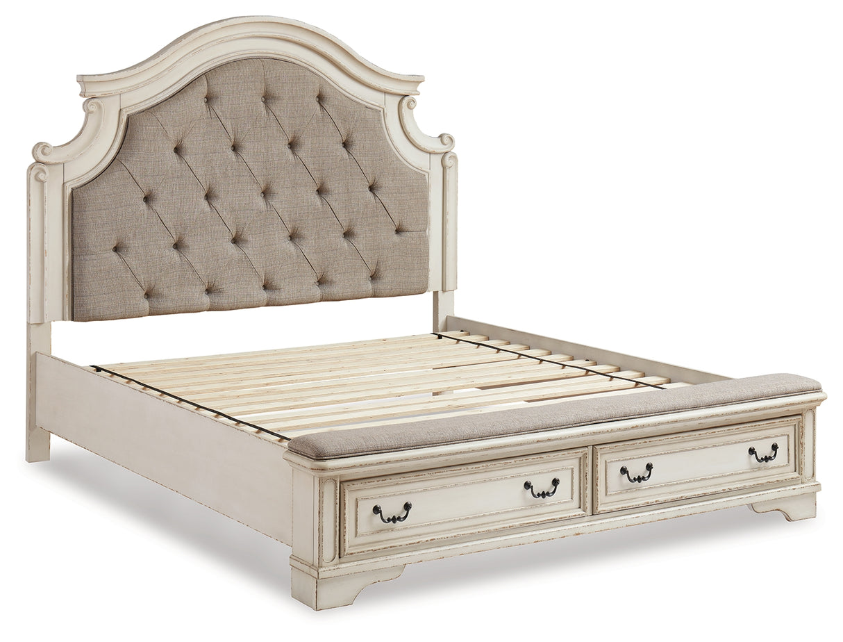 Realyn Two-Tone California King Upholstered Bed