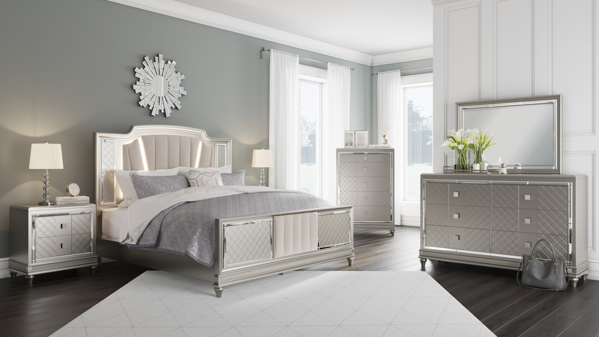 Chevanna Platinum Bedroom Set