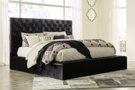 Lindenfield Silver California King Upholstered Storage Bed
