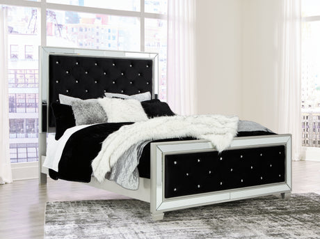 Lindenfield Silver Queen Upholstered Bed