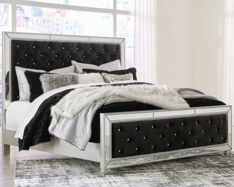 Lindenfield Black King Upholstered Bed