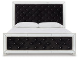 Lindenfield Black King Upholstered Bed