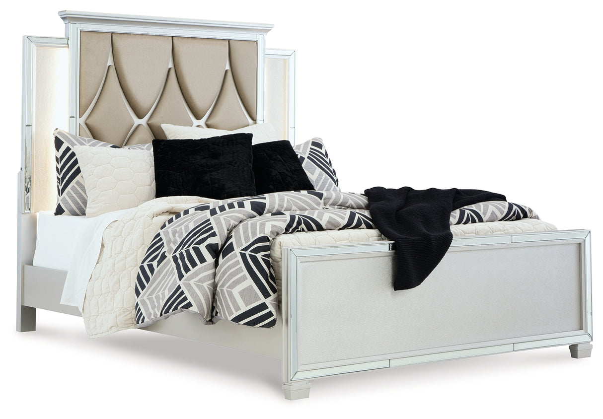 Lindenfield Silver Queen Panel Bed