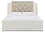 Lindenfield Silver California King Panel Bed
