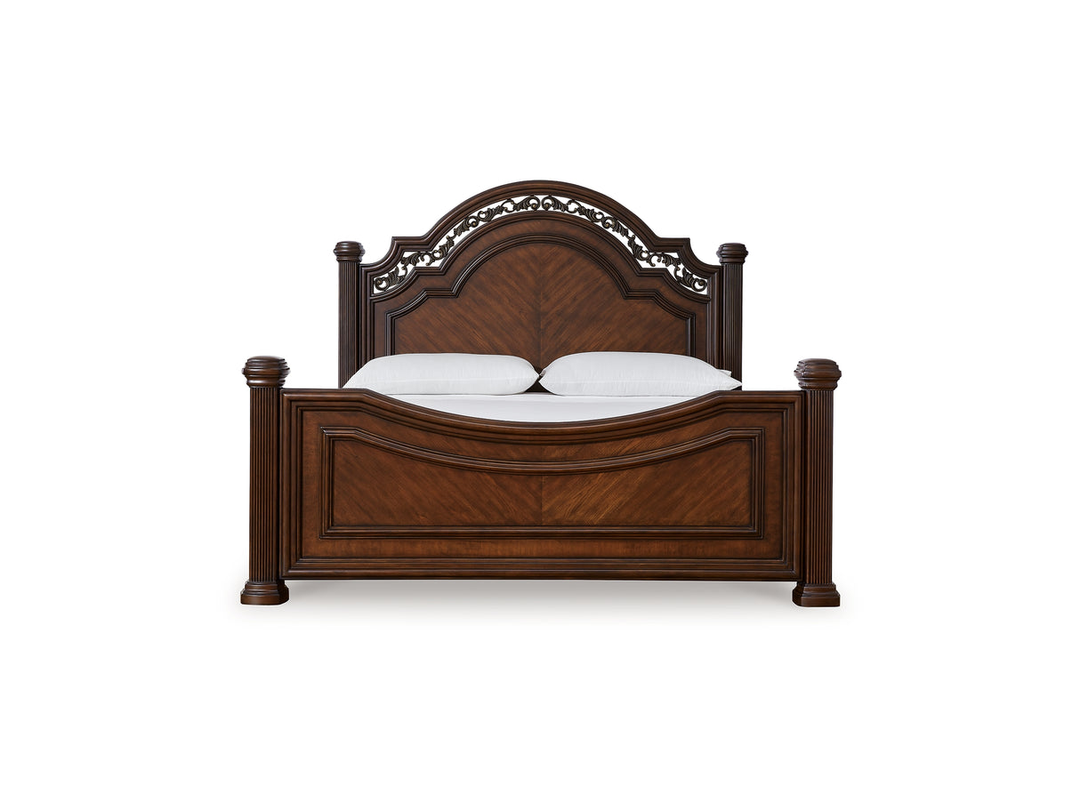 Lavinton Brown California King Poster Bed
