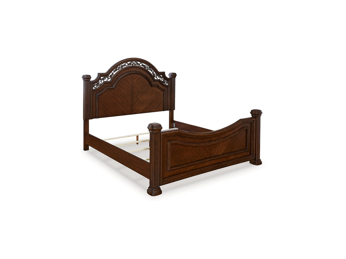 Lavinton Brown California King Poster Bed