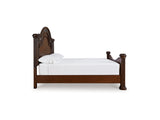 Lavinton Brown California King Poster Bed